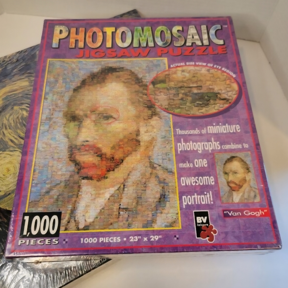 Van Gogh Puzzle Photomosaic NEW Sealed  1000 Pieces